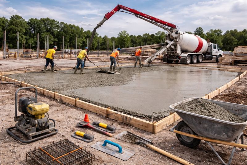Commercial Slab Installation in Manassas, VA