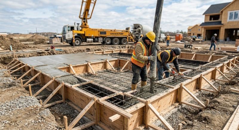 Concrete Foundation Pouring in Fredericksburg, VA