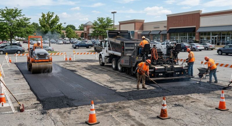 Asphalt Parking Lot Repair in Conway, AR