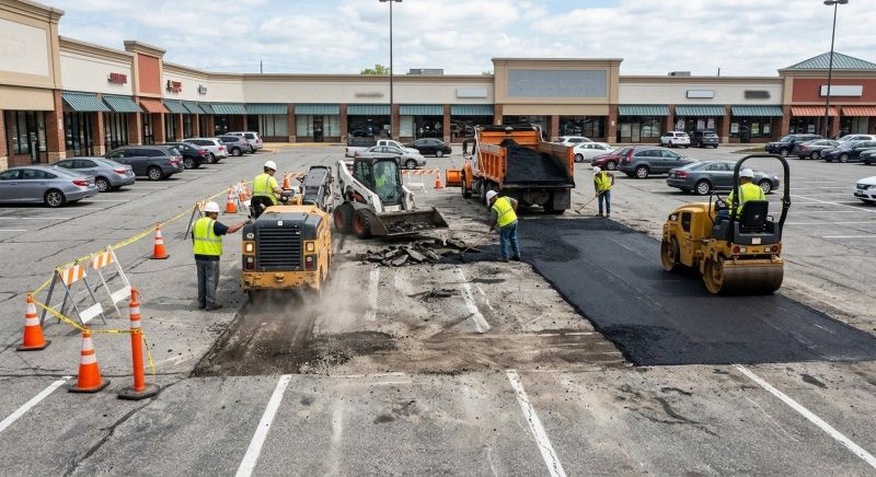 Asphalt Parking Lot Repair in San Diego, CA