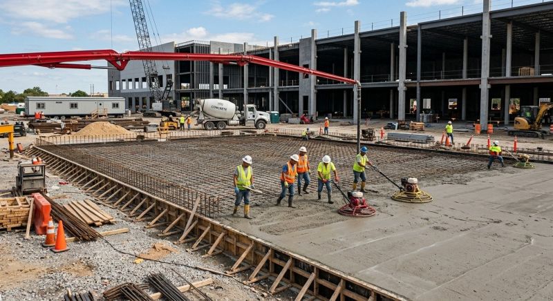 Commercial Slab Construction in Santa Rosa, CA