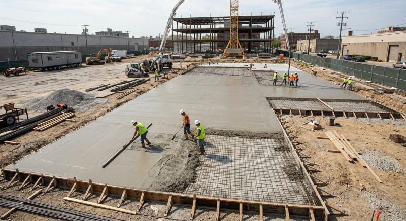 Commercial Slab Installation in Columbia, SC