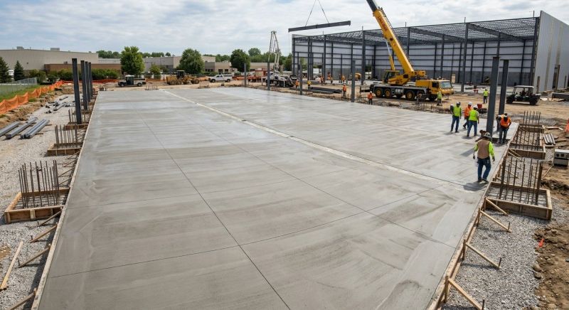 Commercial Slab Installation in Lansing, MI