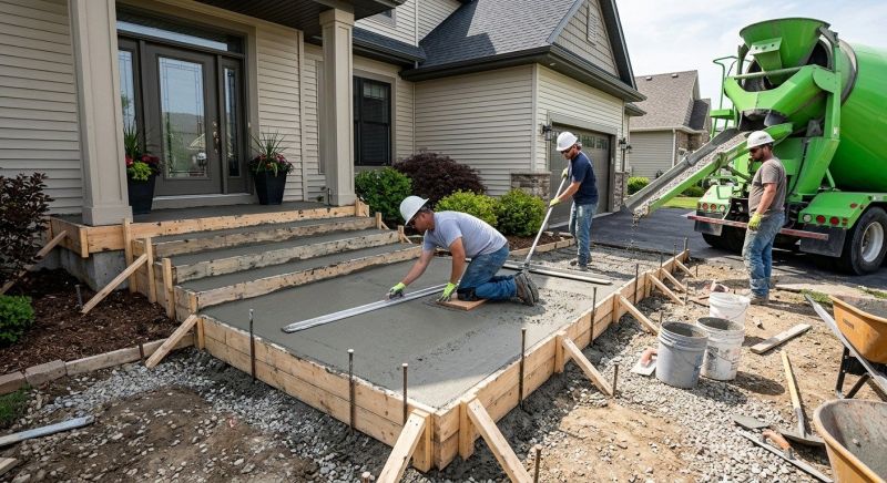 Porch Concrete Pouring in Fort Collins, CO